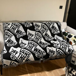 Black and white throw blankets