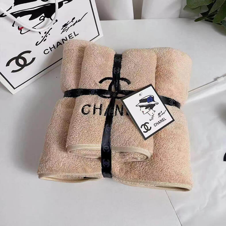 chanel bathroom towels decorative set