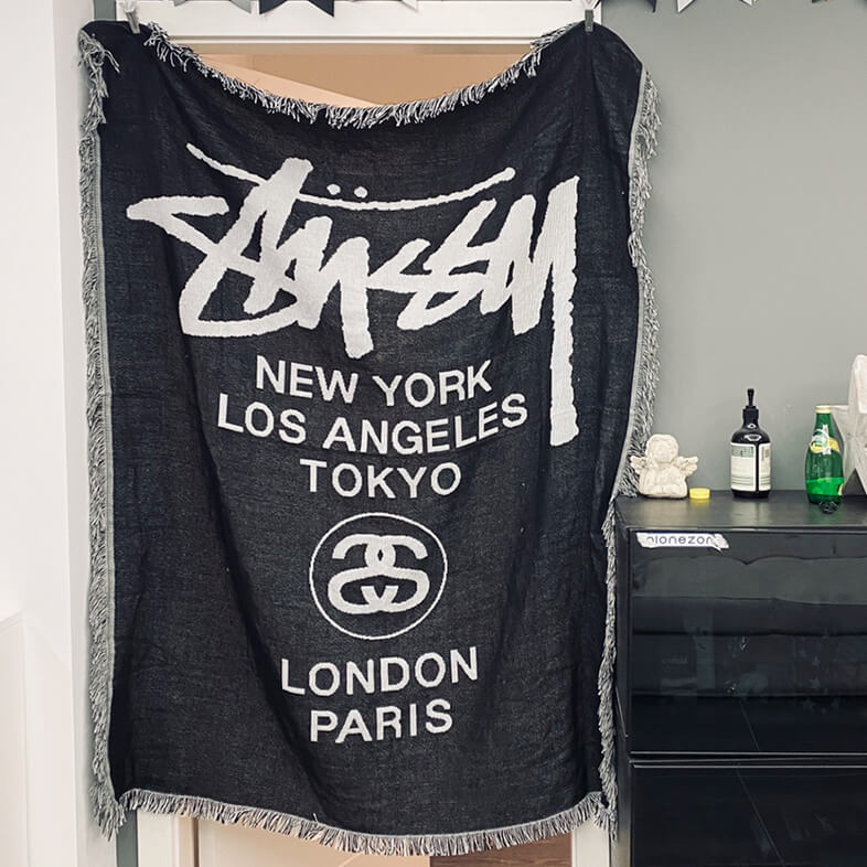 throw blanket with Stüssy,stussy throw|luxurythrowblanket