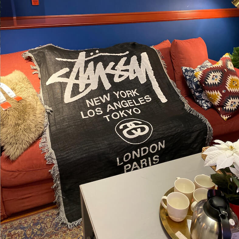 Stussy throw discount blanket