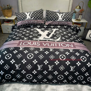 Cloudyteeshirt Louis Vuitton Supreme bear bedding set
