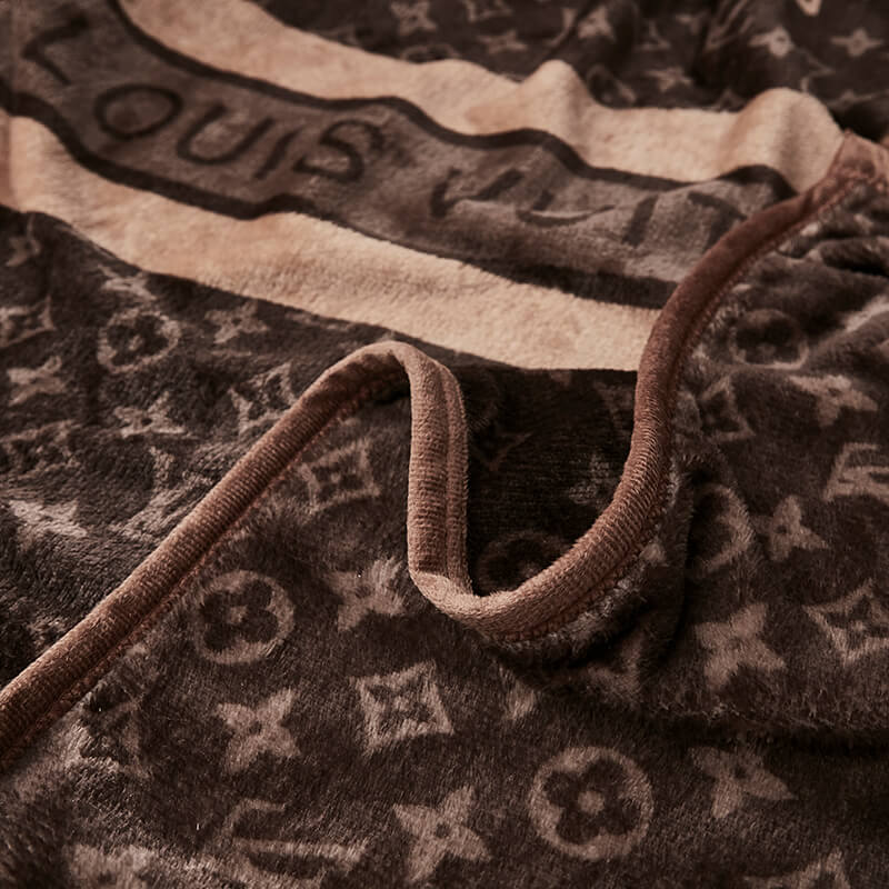 louis vuitton blanket designer luxury blankets black and pink – Zeliker