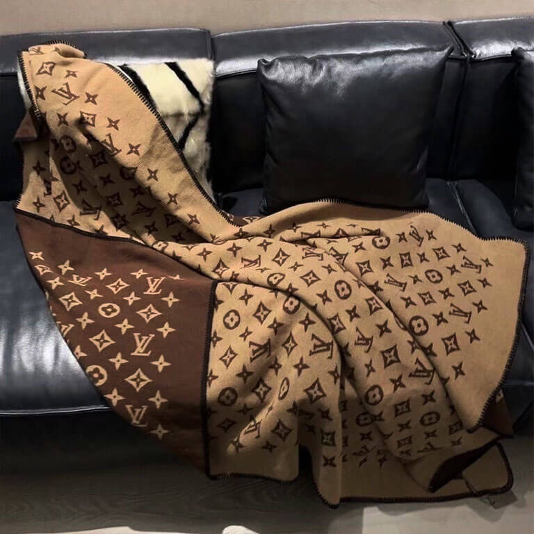 Louis Vuitton Karakoram Throw Blanket - Brown Throws, Pillows