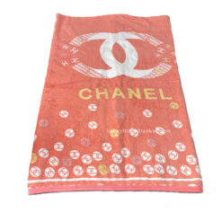 Chanel pink throw blanket