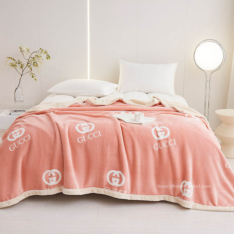 Pink best sale gucci blanket